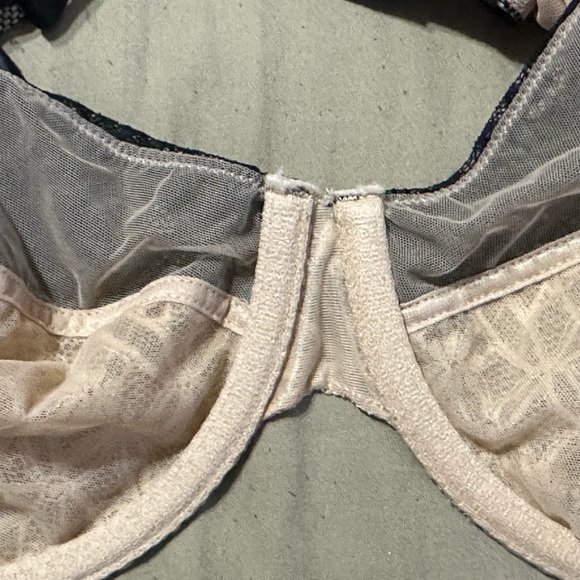 Sophie Theallet for Cacique Bra in Nude with Black Lace Size 42DD - Picture 6 of 7